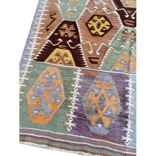 89 - ANTIQUE ANATOLIAN KILIM, 310cm x 150cm.