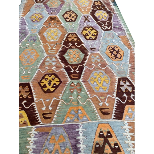 89 - ANTIQUE ANATOLIAN KILIM, 310cm x 150cm.