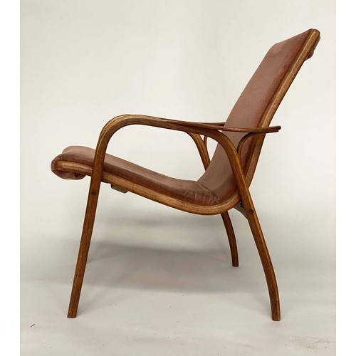 501 - SWEDESE LAMINETT ARMCHAIR BY VINGHE EKSTROM, 78cm H.