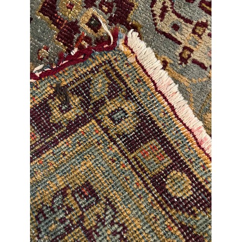 102 - ANTIQUE INDIAN CARPET, 447cm x 361cm.