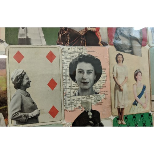 47 - 21ST CENTURY SCHOOL, 'The Queen', photo montage, 36cm x 68cm, framed.