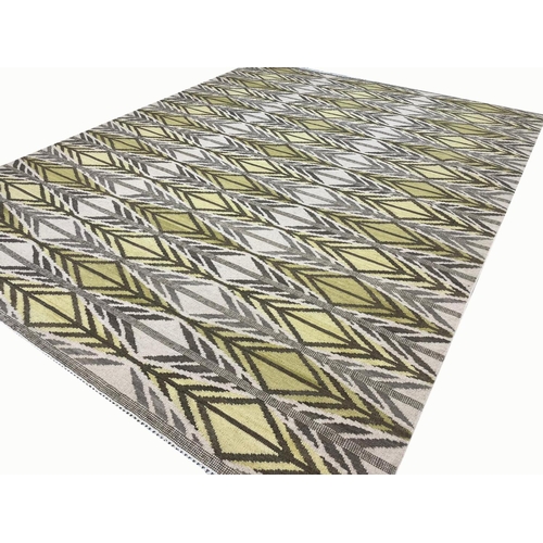 100 - SWEDISH DESIGN KILIM, 298cm x 202cm.