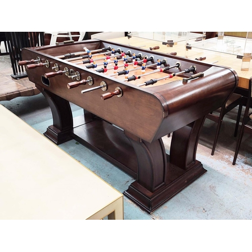 301 - FOOTBALL TABLE, Art Deco style design, 175cm x 129cm x 89cm.