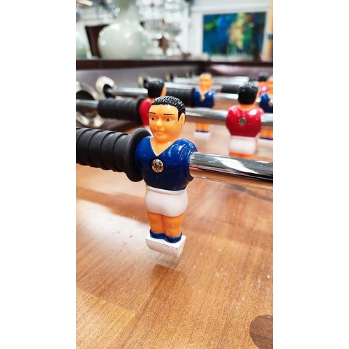 301 - FOOTBALL TABLE, Art Deco style design, 175cm x 129cm x 89cm.