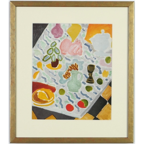 74 - HENRI MATISSE, a set of four still life, off set lithographs, signed in the plate, 31.5cm x 36.5cm. ... 