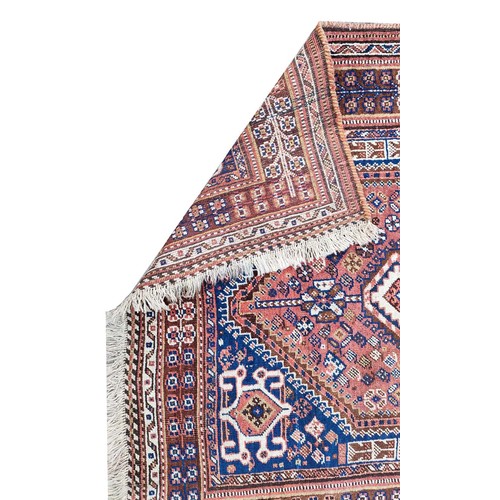 104 - A QASHQAI RUG, circa 1930, 200cm L x 125cm W.