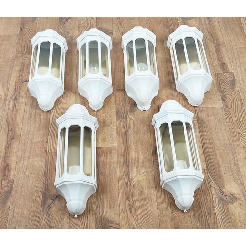 411 - ELSTEAD WALL MALAGA LANTERN LIGHTS, a set of six. (6)