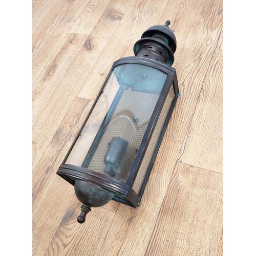 412 - ELSTEAD WALL MOUNTED LIGHT, bronze finish, 57cm high, 18cm wide, 14cm deep