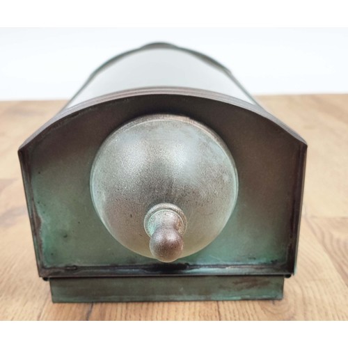 412 - ELSTEAD WALL MOUNTED LIGHT, bronze finish, 57cm high, 18cm wide, 14cm deep