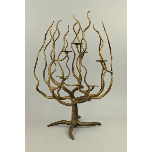 397 - TABLE 'TREE BRANCH' CANDELABRA, a set of four, naturalistic design, 49cm H. (4)