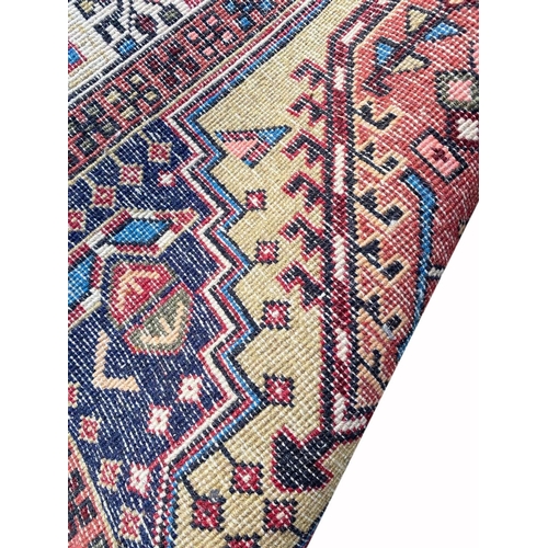 88 - ANTIQUE SERAPI RUNNER, 290cm x 72cm.