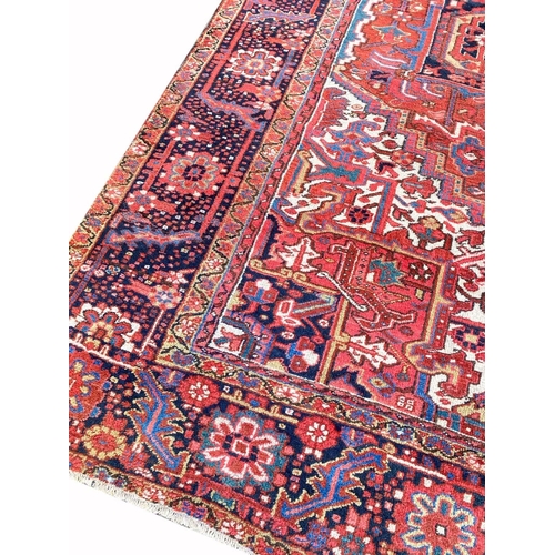 92 - ANTIQUE HERIZ CARPET, 410cm x 290cm.