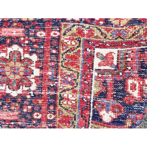 92 - ANTIQUE HERIZ CARPET, 410cm x 290cm.