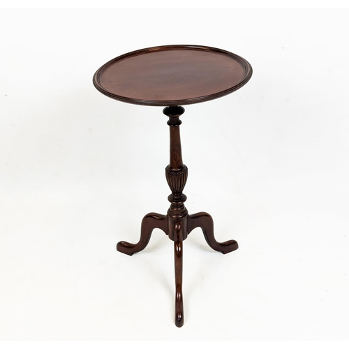 152 - OCCASIONAL TABLE, Edwardian mahogany with a dish top on a turned column and tripod supports, 40cm x ... 