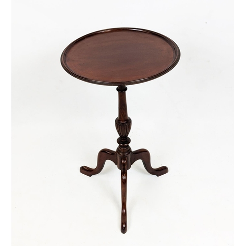 152 - OCCASIONAL TABLE, Edwardian mahogany with a dish top on a turned column and tripod supports, 40cm x ... 