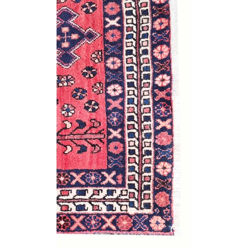 97 - ANTIQUE BAKHTIARI HAND KNOTTED RUG, 203cm X 154cm