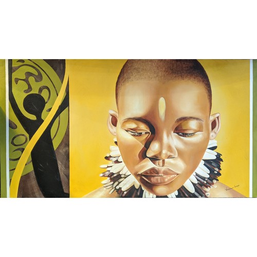 36 - VANESSA GAYE (20th century South African), oil on canvas, 75cm x 130cm.