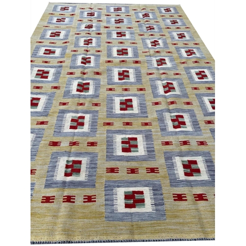 156 - SCANDINAVIAN DESIGN KILIM, 294cm x 193cm.