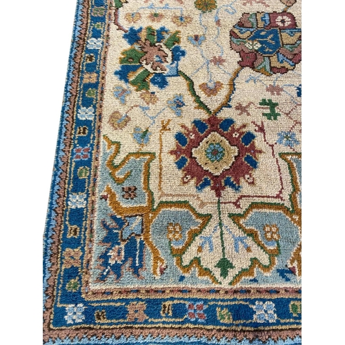 149 - ANTIQUE OUSHAK RUNNER, 360cm x 95cm.