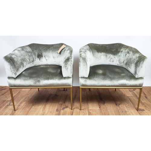 RUBELLI CASA CUSTOM CLINTON CHAIRS, a set of four, in dedar splendido upholstery, 67cm W each. (4)
