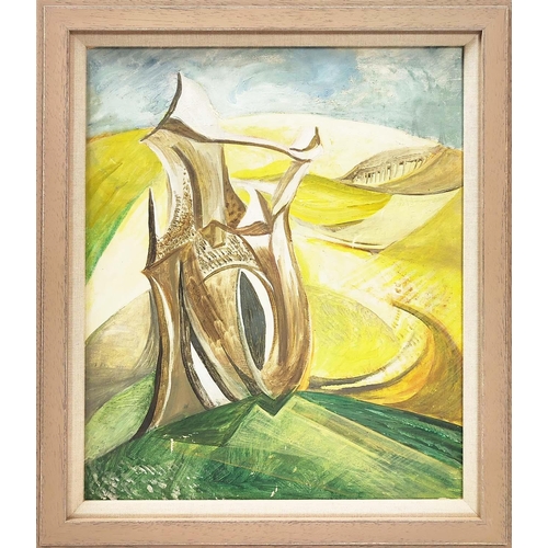 68 - ATTRIBUTED TO ALLIN BRAUND (1915-2004), 'Landscape', oil on canvas, 49cm x 40cm, framed.