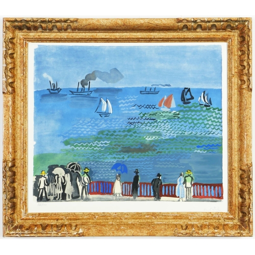 113 - RAOUL DUFY, La Mer Du Havre, lithograph and pochoir, numbered limited edition 5000, with stamped sig... 