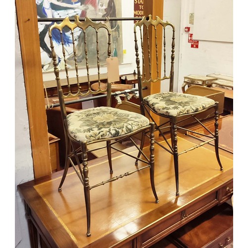 545 - ATTRIBUTED TO CHIAVARI CHAIRS, a pair, vintage 20th century Italian 92.5cm H. (2)