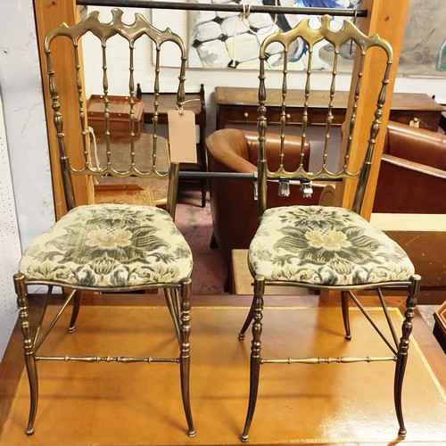 545 - ATTRIBUTED TO CHIAVARI CHAIRS, a pair, vintage 20th century Italian 92.5cm H. (2)