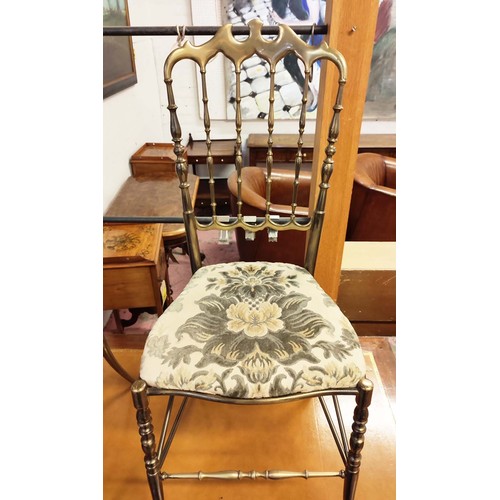 545 - ATTRIBUTED TO CHIAVARI CHAIRS, a pair, vintage 20th century Italian 92.5cm H. (2)