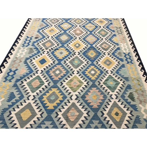 102 - FINE ANATOLIAN DESIGN KILIM, 260cm x 180cm.