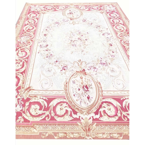 104 - VINTAGE AUBUSSON CARPET, 310cm x 240cm.