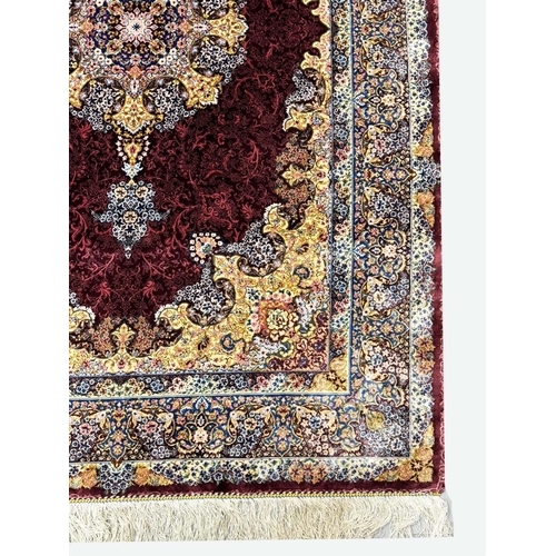 106 - FINE KASHAN DESIGN RUG, 150cm x 95cm.