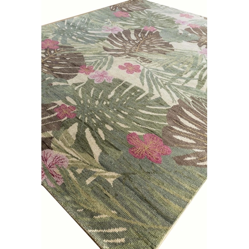 91 - CONTEMPORARY 'TROPICAL' CARPET, 300cm x 200cm.