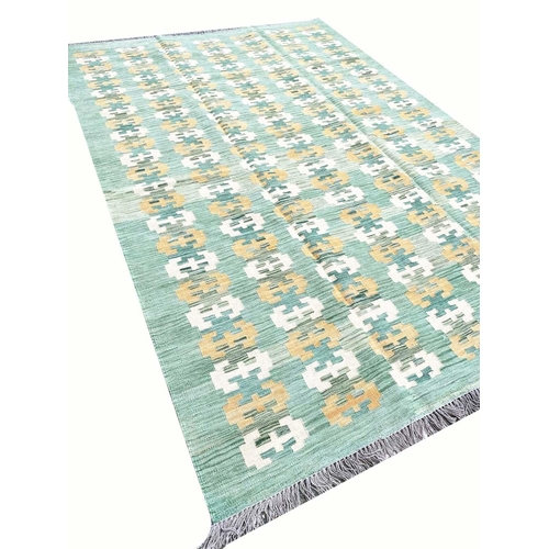 93 - SCANDINAVIAN DESIGN KILIM, 294cm x 200cm.