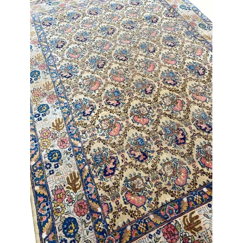 97 - ANTIQUE TAB RIZ 'MOSTOFI' DESIGN CARPET, 300cm x 215cm.