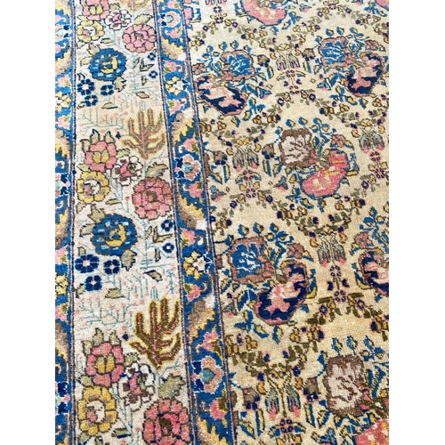 97 - ANTIQUE TAB RIZ 'MOSTOFI' DESIGN CARPET, 300cm x 215cm.