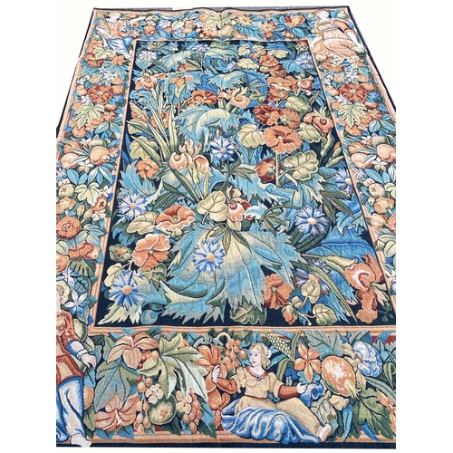 99 - VINTAGE FRENCH TAPESTRY, 190cm x 135cm.