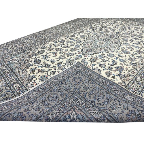 103 - FINE PERSIAN ISPHAHAN DESIGN CARPET, 350cm x 243cm.