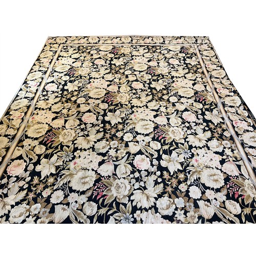 111 - AUBUSSON NEEDLEPOINT CARPET, 400cm x 280cm.