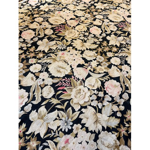 111 - AUBUSSON NEEDLEPOINT CARPET, 400cm x 280cm.