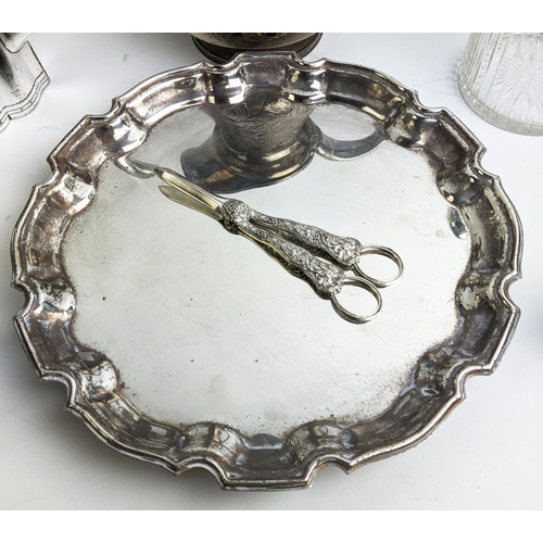 10 - COLLECTION OF SILVER PLATED WARE, including Victorian bachelors tea set, a Victorian Mappin & Webb c... 