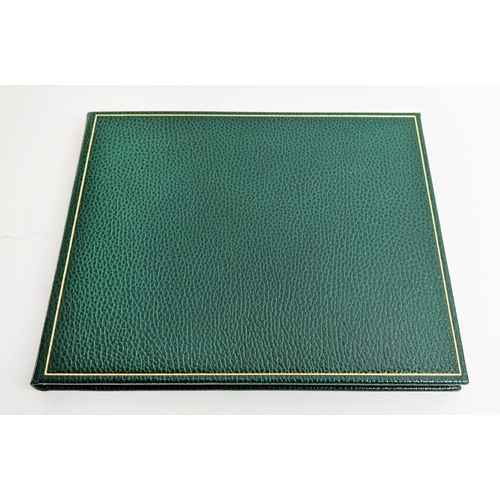 12 - SMYTHSON DOCUMENT HOLDER, leather with front flap closure, 23cm x 12cm with matching passport holder... 