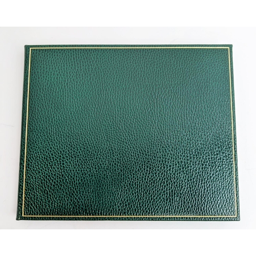 12 - SMYTHSON DOCUMENT HOLDER, leather with front flap closure, 23cm x 12cm with matching passport holder... 