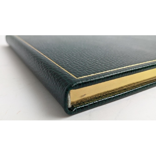 12 - SMYTHSON DOCUMENT HOLDER, leather with front flap closure, 23cm x 12cm with matching passport holder... 