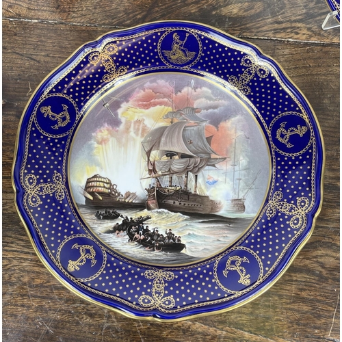 3 - SPODE LIMITED EDITION 'THE MARITIME ENGLAND' PLATES, a set of six, includes various battles such as ... 