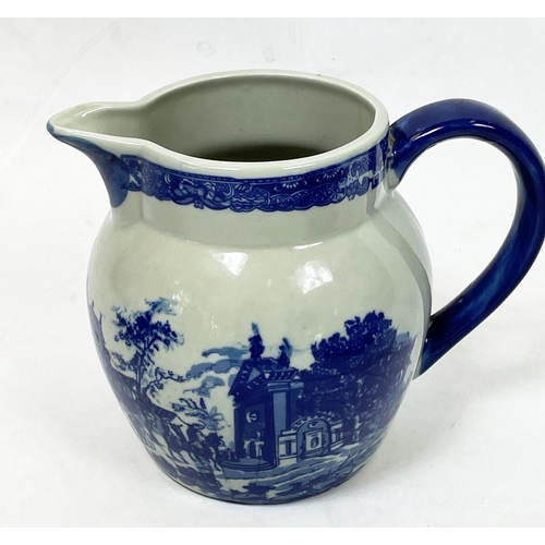 7 - RARE MINTON CACHEPOTS, two, late 19th century c.1890s blue and white 'Blue Willow' pattern along wit... 