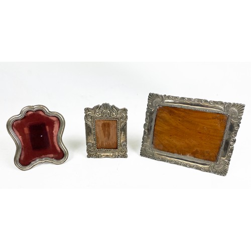 4 - PICTURE FRAMES, a collection of seven mostly silver. (7)