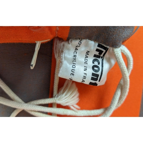 470 - ATTRIBUTED TO TRICONFORT DINING CHAIRS, a set of three, vintage 20th century French, 80cm H each. (3... 