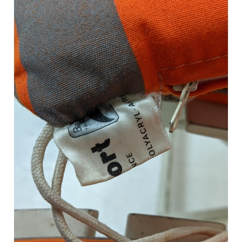 470 - ATTRIBUTED TO TRICONFORT DINING CHAIRS, a set of three, vintage 20th century French, 80cm H each. (3... 