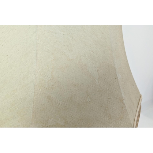 472 - TABLE LAMP, glazed ceramic, with shade, 88cm H approx.